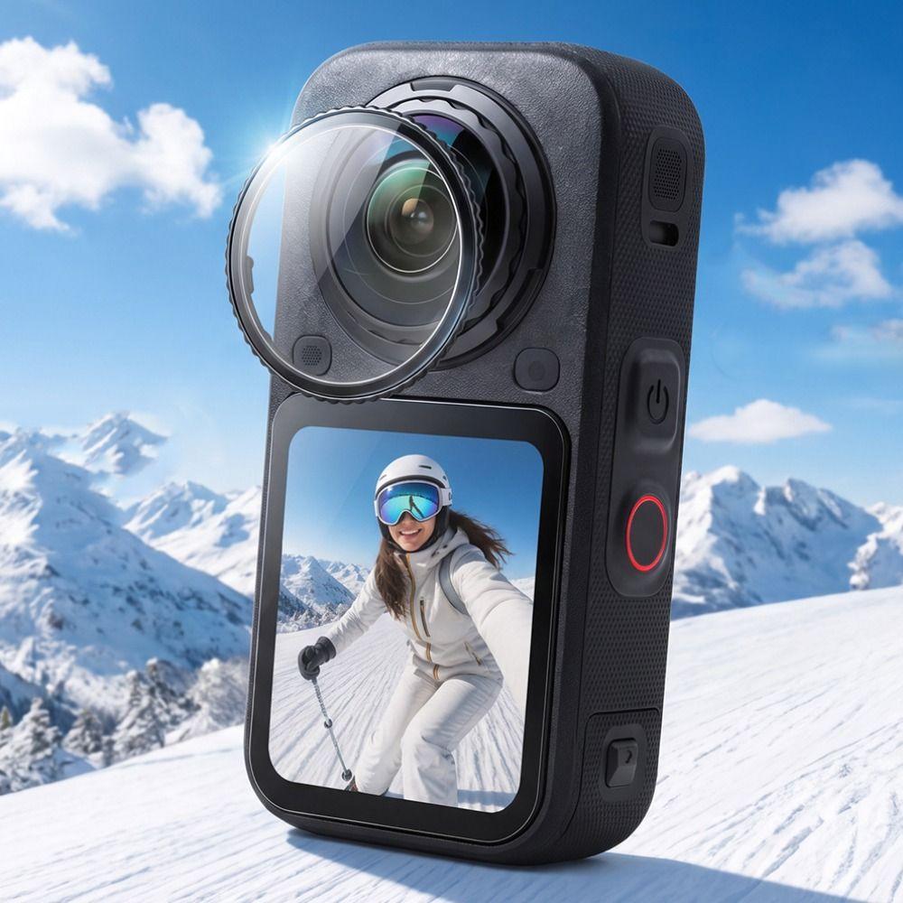 Quick Release Lens Protector Protective Lens Cap for Insta360 X6 Panoramic Camera Accessories