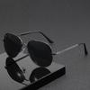 European Retro Men's Round & Square Frame Aviator Metal Sunglasses