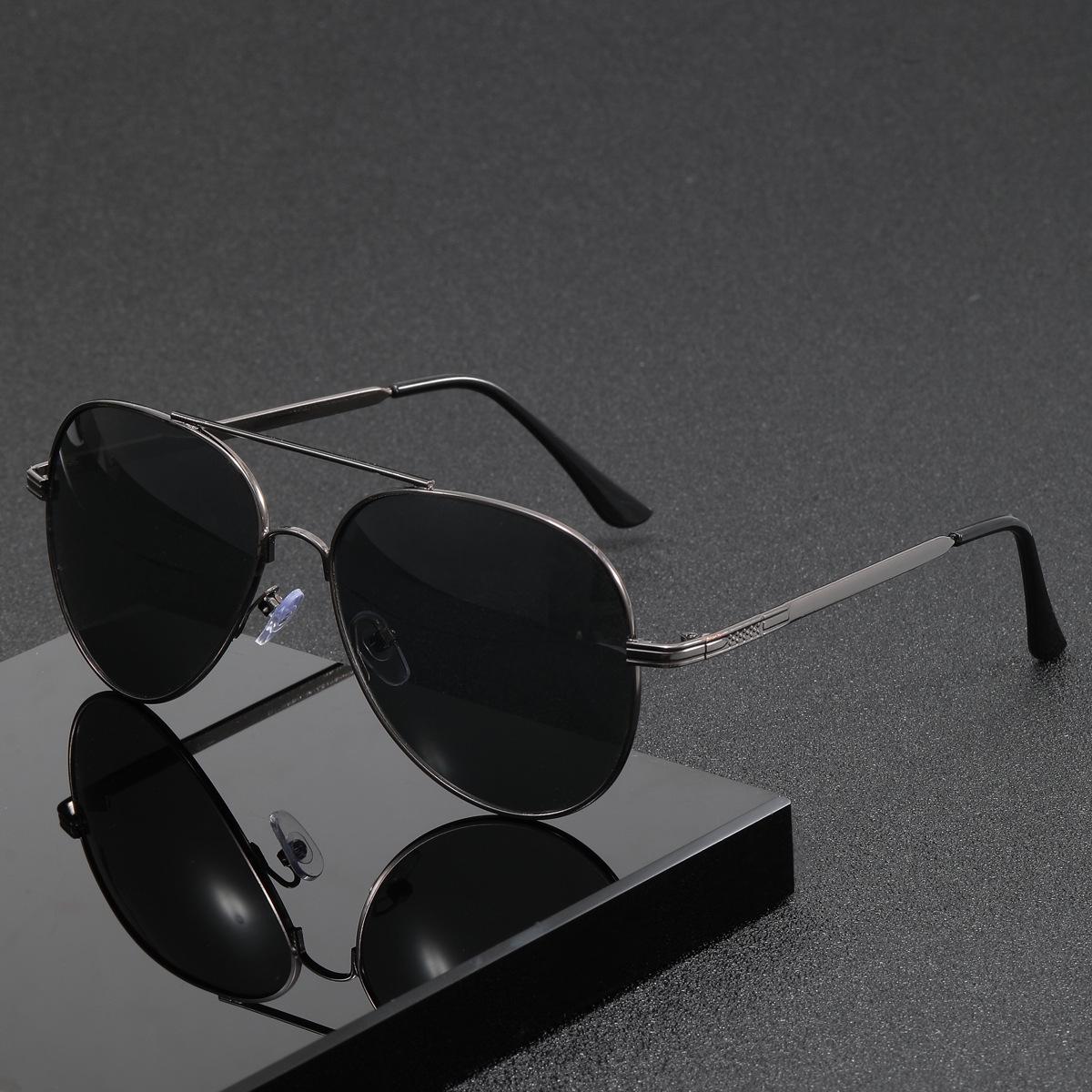 European Retro Men s Round & Square Frame Aviator Metal Sunglasses черная оправа серого линзы