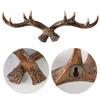 Resin Deer Horn Decorative Hook Vintage Wall Keys Holder Craft Antler Statue  Bathroom Home