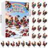 Christmas Chicken Advent Calendar With Acrylic Hangings For Holiday Decor And Gift Giving
