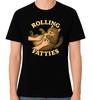 Rolling Fatties Funny Cat Lover Unisex Graphic T-Shirt Cute Humour Tee