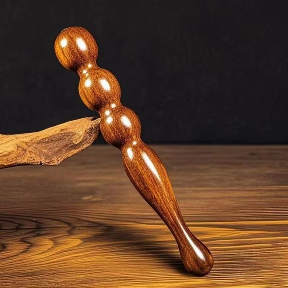 Wooden Wood Massage Stick Natural Sandalwood Reflexology Tool Acupoint Massage Tool Foot Massage