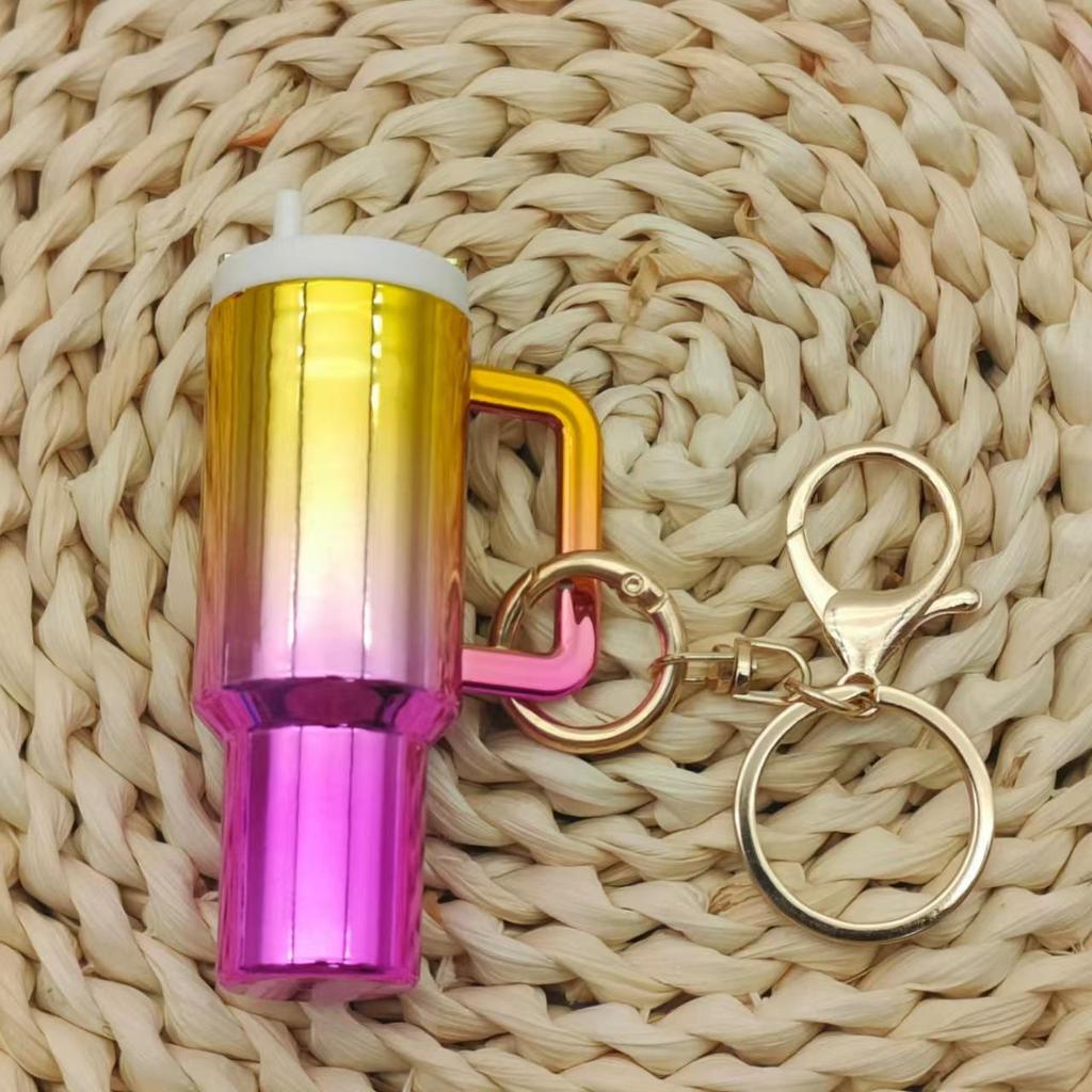 New Arrival: Gradient Color Stanley Keychain Pendant - Commemorative Gift for Women
