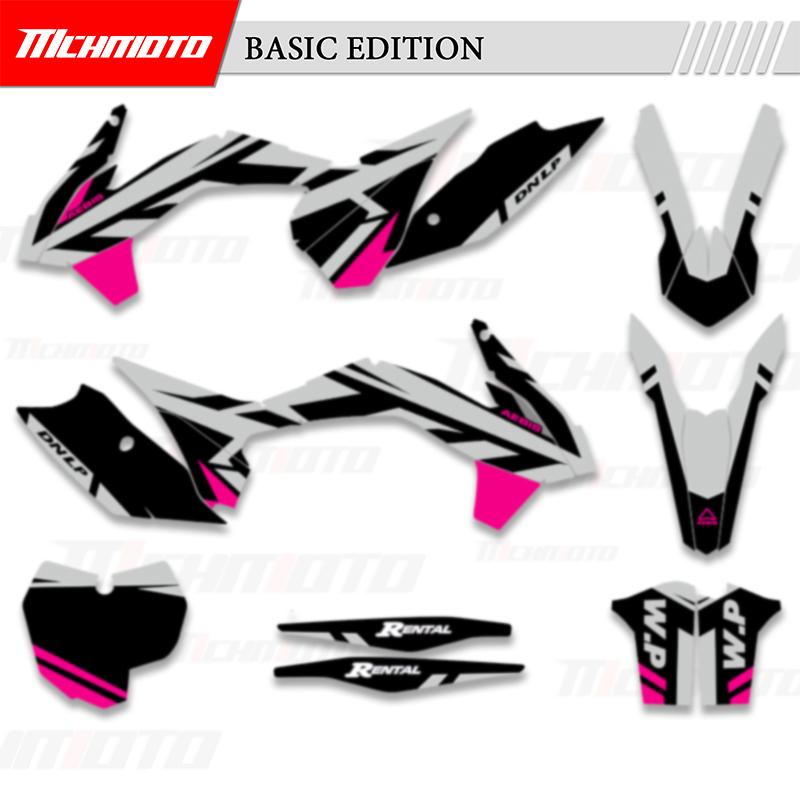 MCHMFG For KTM SX SXF XC XCF 2013 2014 2015 EXC XCW 2014 2015 2016 Graphics Decals Stickers Kits Number Name Background