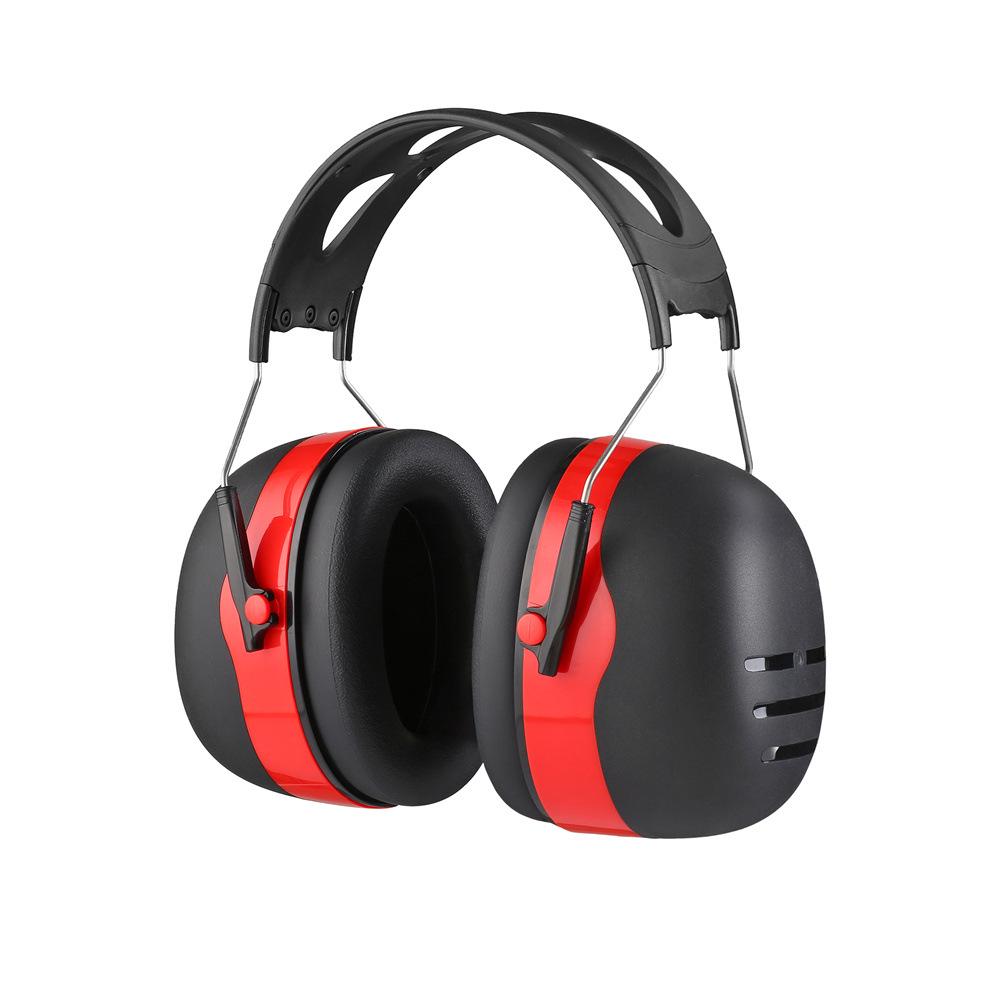 

X5A Tactical Noise-Reduction Earmuffs: Outdoor, Industrial, Learning & Sleep Protection Black-Red