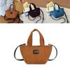 Small Canvas Bucket Purse For Women With Internal Pouch And Single Strap For Casual Wear