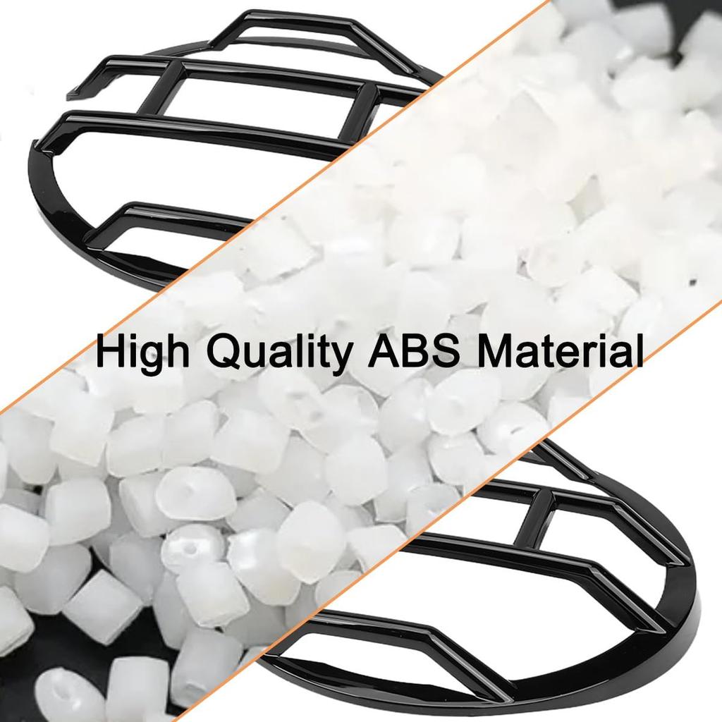 YOCTM for Ford Bronco Headlight Protective Cover | Glossy Front Headlamp Bezel Trim Fits Bronco Off-Road SUV 2021 2022 2023 2024 2025 Exterior