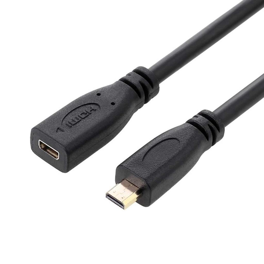 chenyang 30cm HDMI Type D Micro HDMI Male to Micro HDMI Female HDMI Extension Cable 1.4