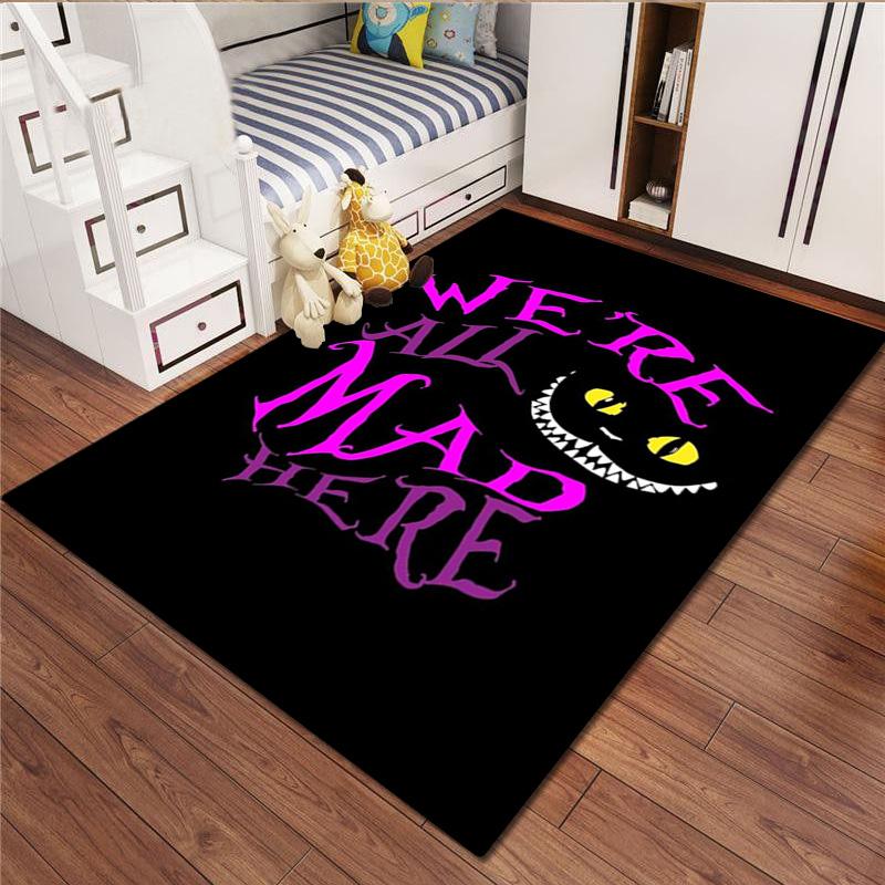 Cheshire Cat Rug Carpet Office Decorative Carpet For Living Room Bedroom Door Mat Floor Rug Computer Chair Area Rug