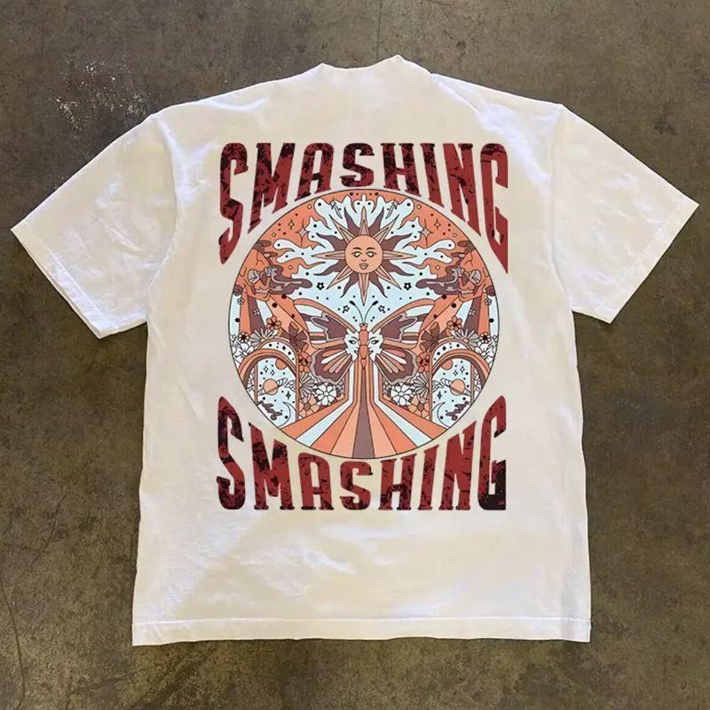 

Make Money for Charity 260G Heavy Weight Pure Cotton! Nostalgic Vintage American Letters Couple Clothes for Men and Women Loose White XL [260g Heavy weight pure cotton]]