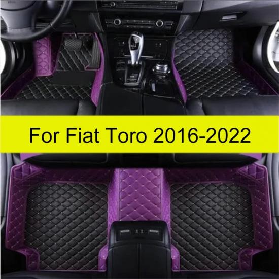 Car Floor Mats For Fiat Toro 2016- Automobile Interior Accessories 100% Fit Leather Carpets Rugs Foot Pads 2018