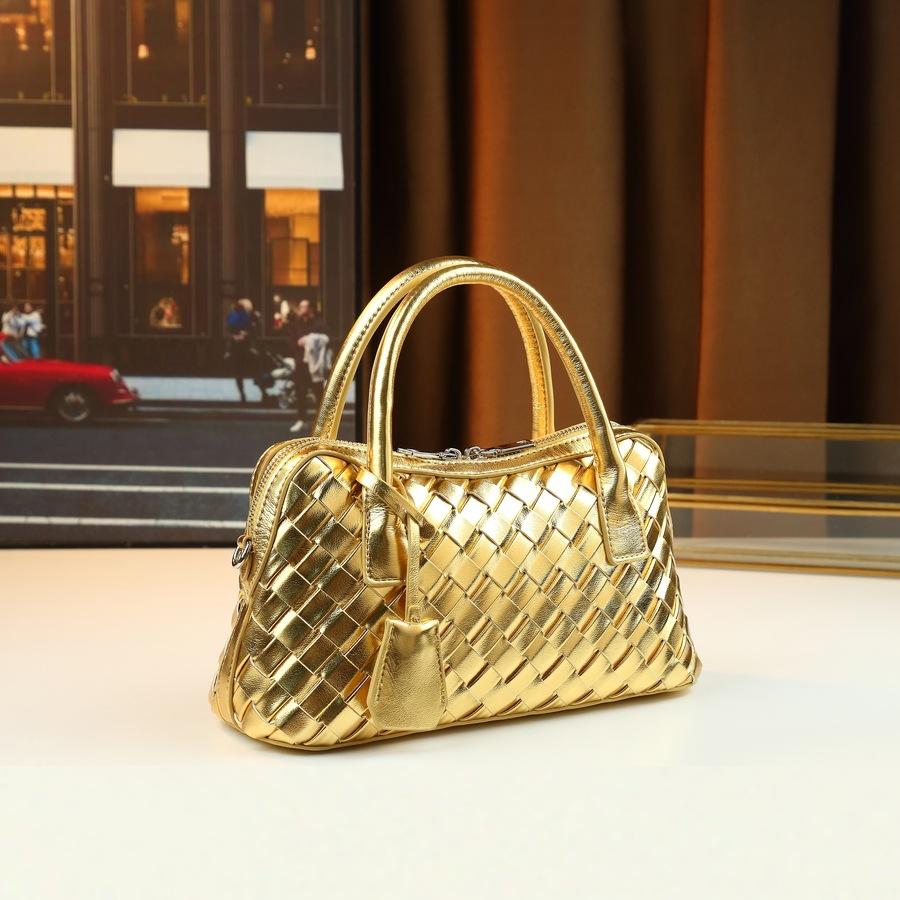 

Spring And Summer Fashion Trend Woven Shoulder Handbag Vegetable Basket Bag Women S Bag Messenger Bag Hand Bag золотой