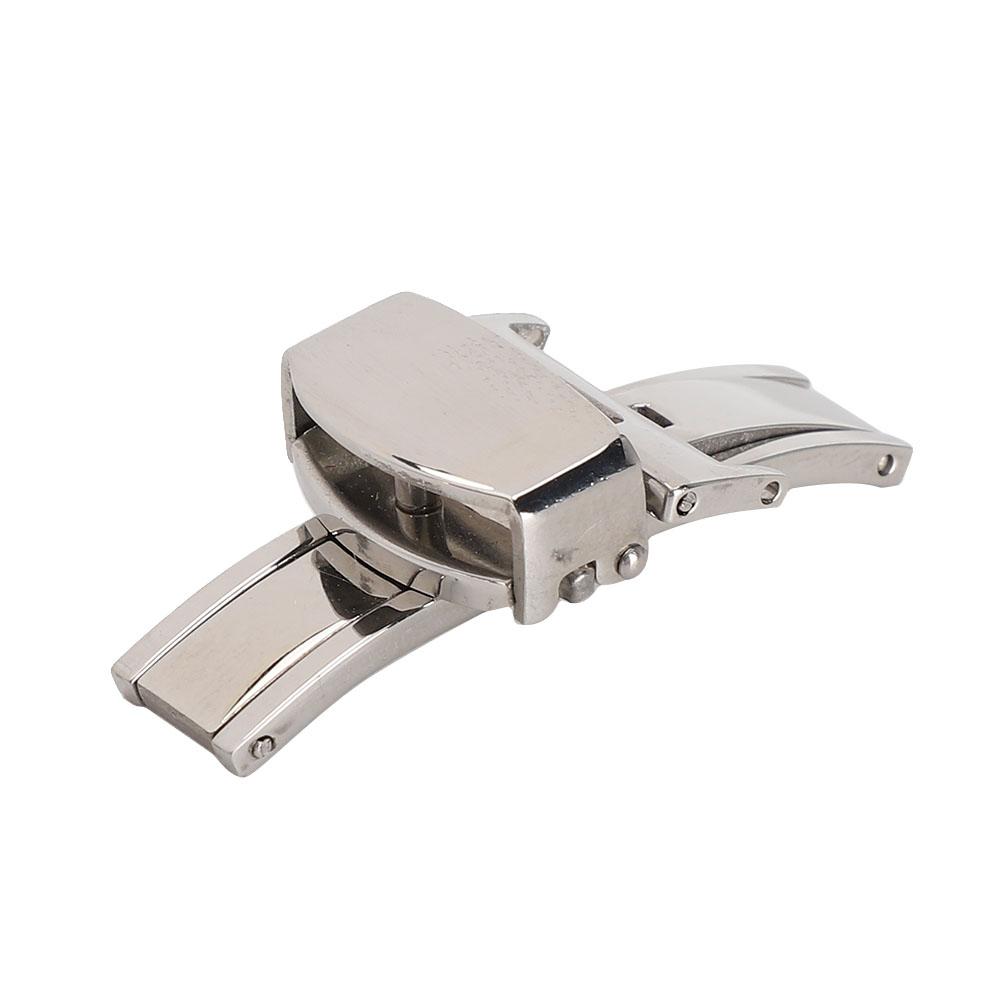 Stainless Steel Wear Resistant Watchband Buckle Watch Strap Clasp Replacement Accessory(14MM )