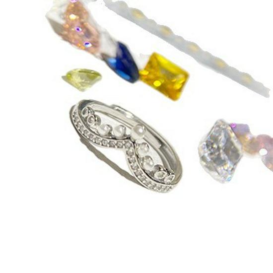 Goddess Crown Zircon Ring: S925 Sterling Silver, Minimalist Adjustable Design for Women