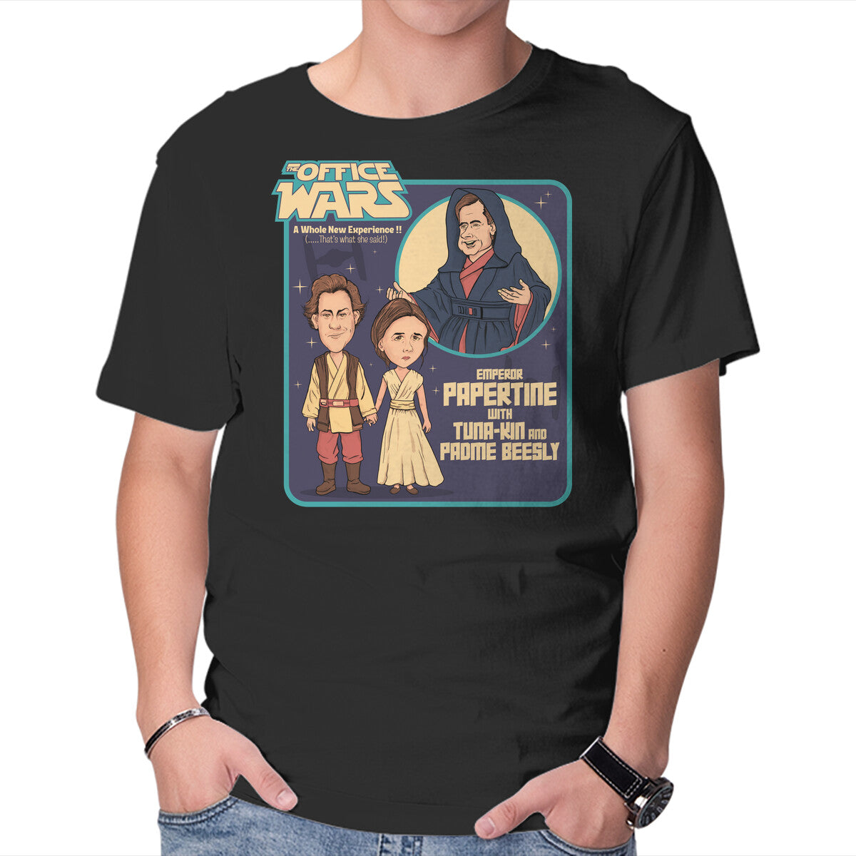 Unisex Crew Neck T-Shirt The Office Wars Graphic Short Sleeve Casual Tee XXL