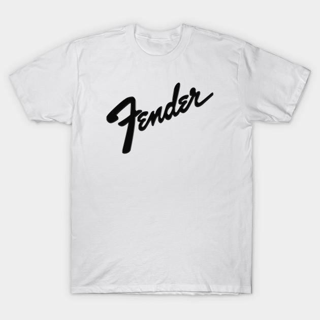 

Чоловіча чорна футболка з принтом Fender Папір для термопереносу без вирізання Бавовняна футболка L білий