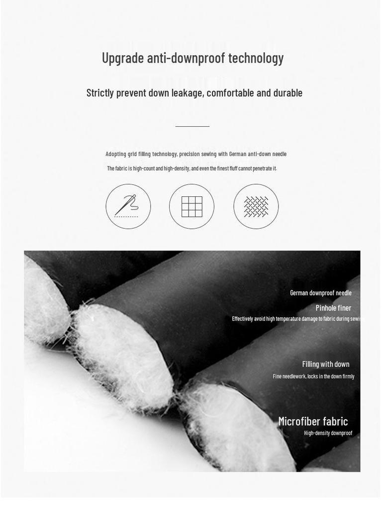 Men's Winter Windproof White Duck Down Hooded Jacket - Versatile, Thickened for Business and Commuting