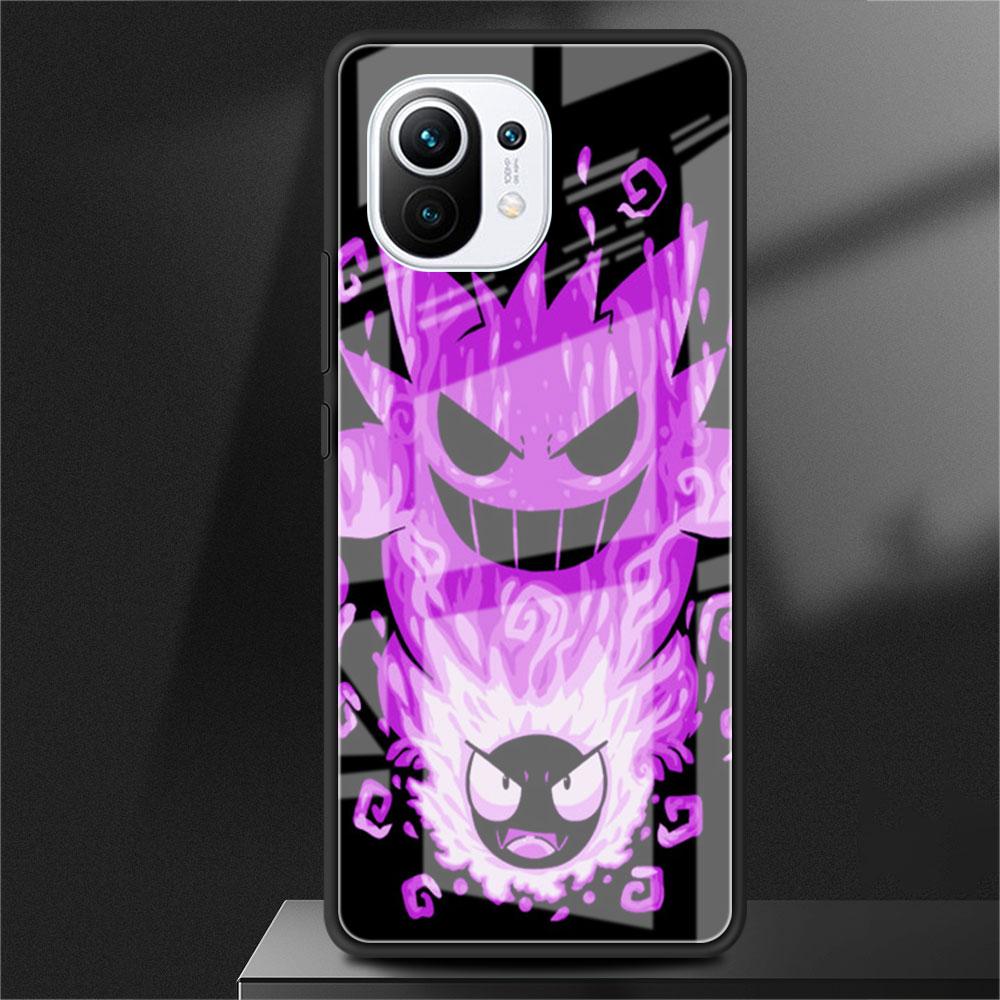 Glashülle für Xiaomi Poco X3 NFC 11 Lite 11T F3 M3 für Redmi Note 11 10 9 8 Pro 10S 9S 9A 9C Handyhülle Pokemon Pikachu Cool