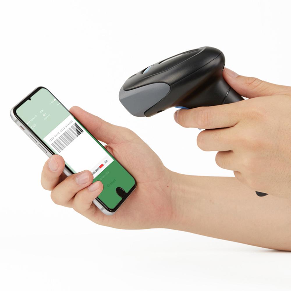 1D Laser Barcode Scanner Kabelgebundener Barcodeleser mit Summer und LED-Anzeige ManuellAutomatisch