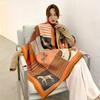 Winter Imitation Cashmere Scarf Women Luxury Horse Print Female Shawl Wrap Scarves Lady Thick Warm Blanket Gift Echarpe Pashmina