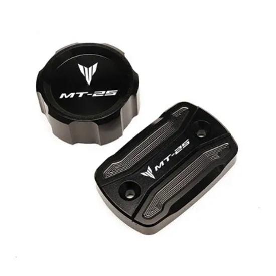 Motorcycle Accessories For YAMAHA MT 25 2015- CNC High Quality Rear & Front Brake Fluid Reservoir Cap Cylinder Cover