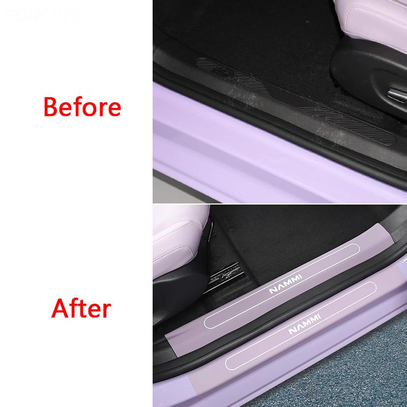For Dongfeng Nammi 01 Nammi Box 2024-2026 Threshold Sticker Door Side Foot Pedal Protective Film Scratch-resistant Auto Supplies