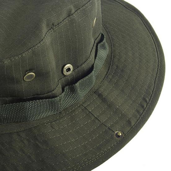 Sun Hat Snap Closure Wide Brim Multipurpose Camouflage Bucket Boonie Hat for Hunting