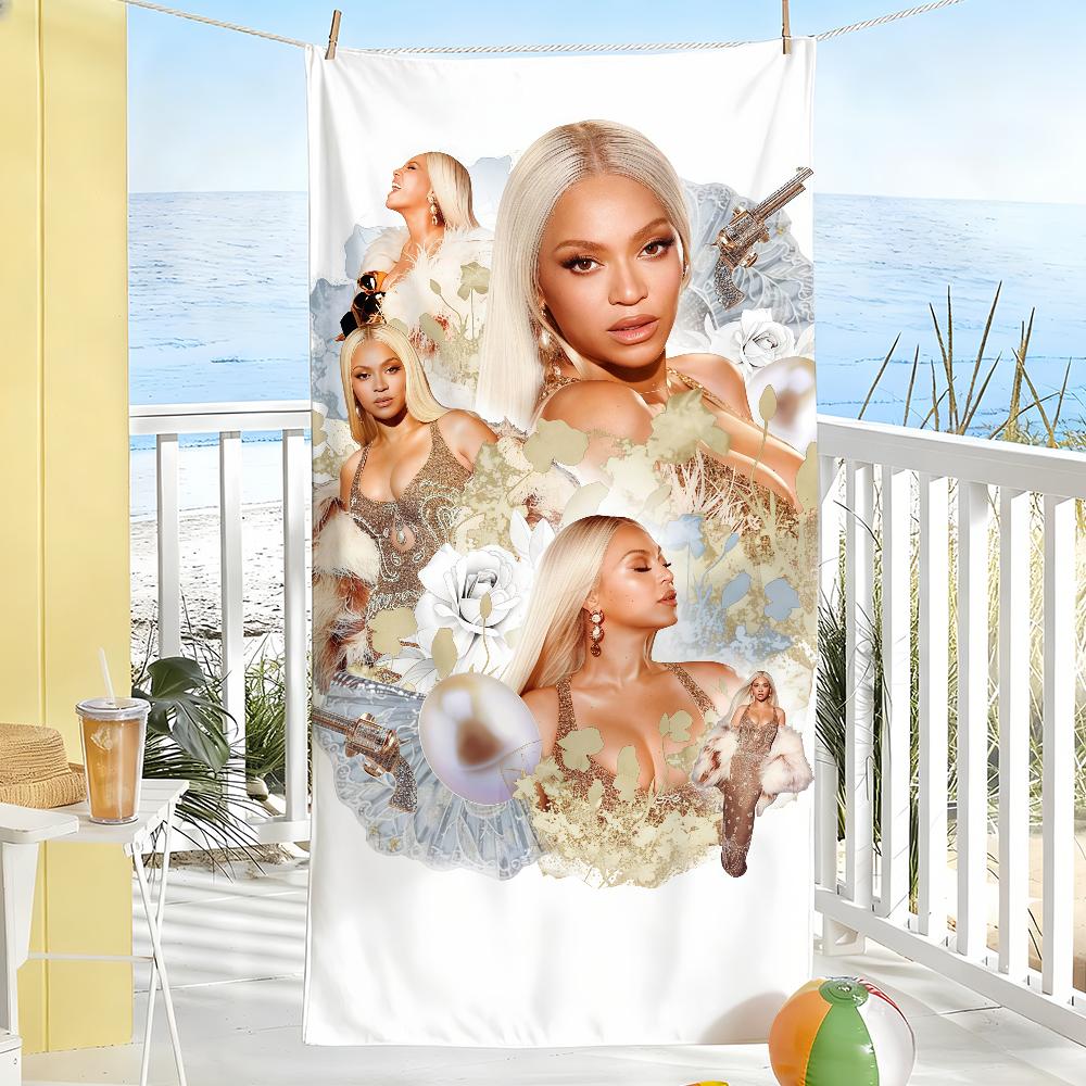 Singer B-Beyonce Cowboy Carter Towel Sports Quick Dry Travel Camping Gear Sandproof Soft Light Large Beach Towel