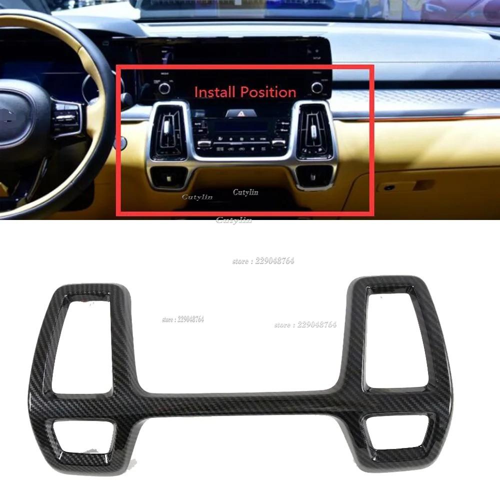 RHD LHD For Kia Sorento MQ4 - Rearview mirror cover trim door handle sticker Steering Wheel Panel Cover Trim styling