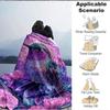 1pc Hummingbird Flowers Blanket, Lightweight Flannel Throw Blanket for Sofa, Bed, Travel, Camping, Living Room, Office, Couch, Chair, and Bed