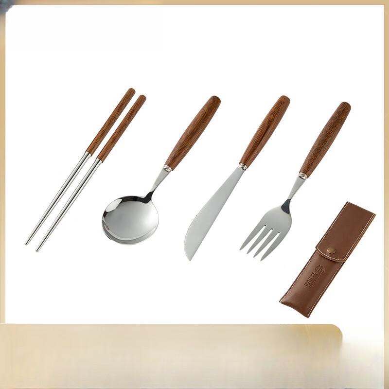 Portable 304 Stainless Steel Camping Chopsticks Set