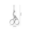 Round Head Nose Hair Trimming Scissors Stainless Steel Silver Facial Trimming Tweezer Mini Black Nose Hair Trimmer Beauty Tool