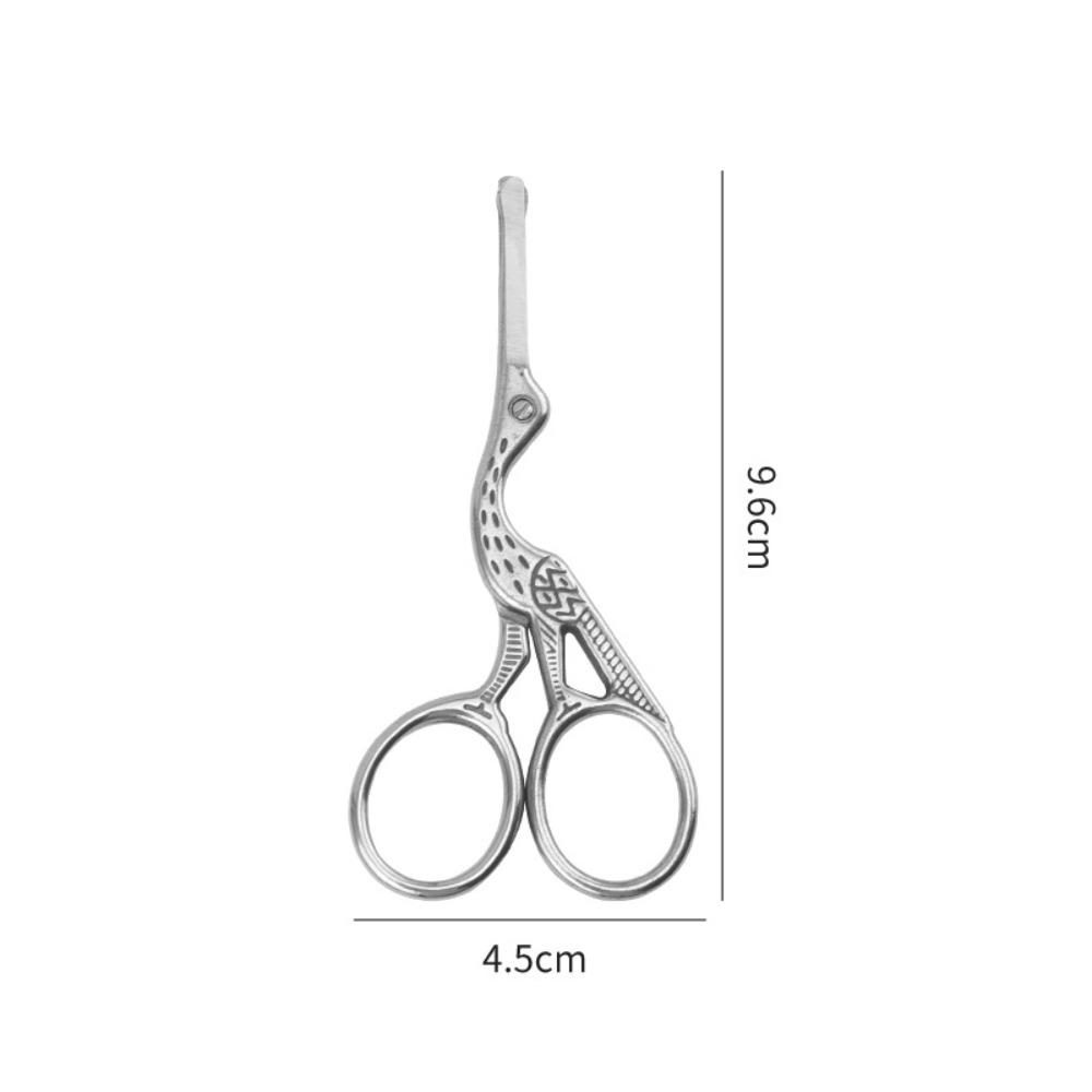Round Head Nose Hair Trimming Scissors Stainless Steel Silver Facial Trimming Tweezer Mini Black Nose Hair Trimmer Beauty Tool