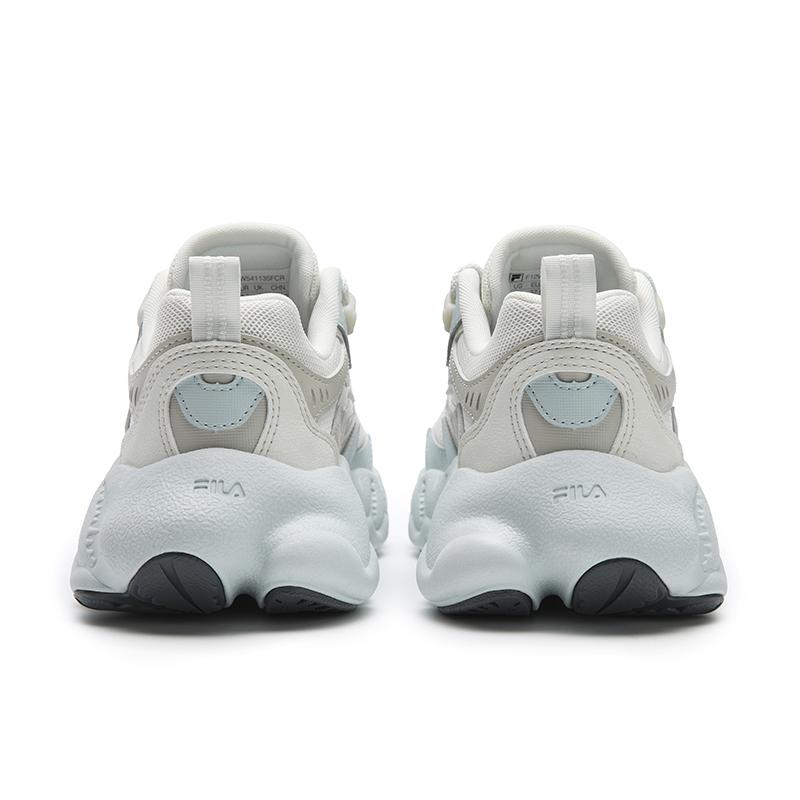 New FILA FERN 2 Abrasion Resistant, Breathable, Lightweight Low Top Casual Shoes Women's White Gray F12W541135FCR