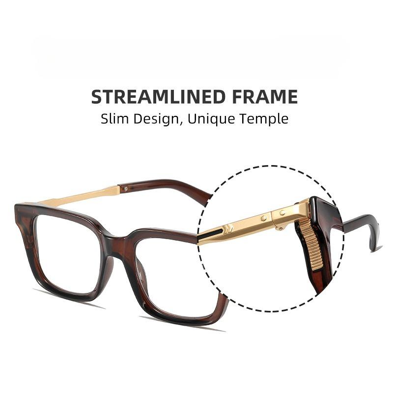Stylish Oversized Presbyopia Eyewear Blue Light Blocking Unisex Reading Glasses