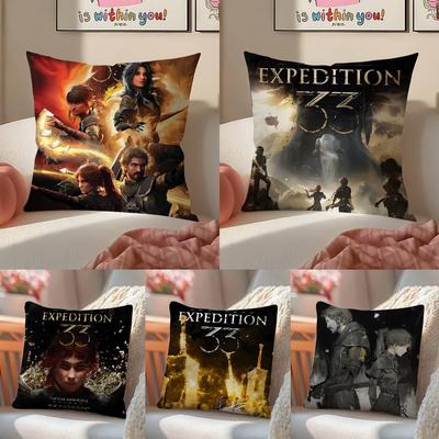Game Clair Obscur Expedition 33 Pillow Case Comfort Sofa Bed Silky Elegant Invisible Zipper Decorative Cushion Cover
