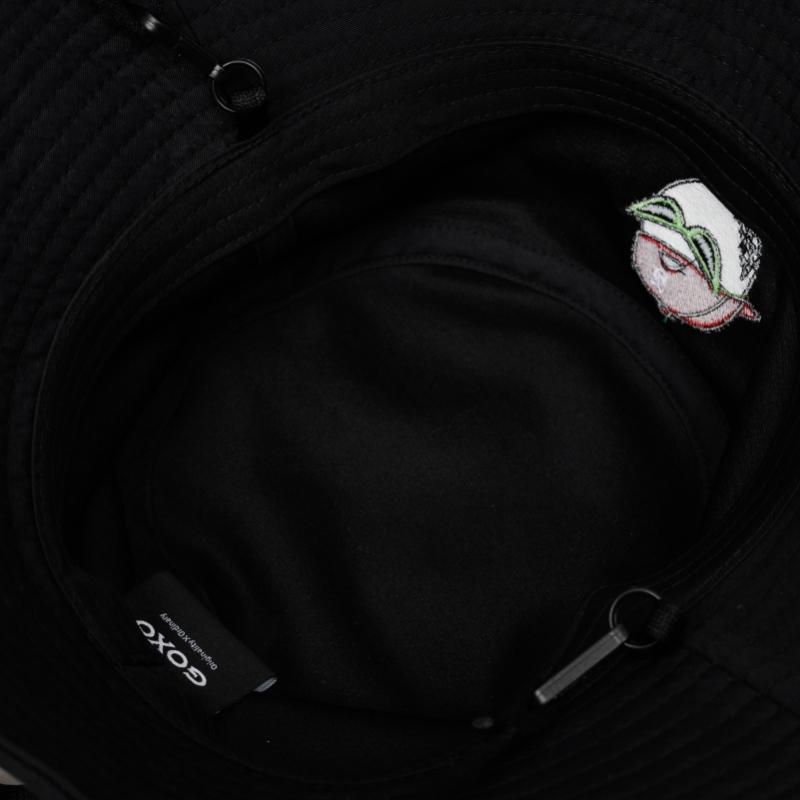 Goxo Black Casual Fit Bucket Hat Swag Ball
