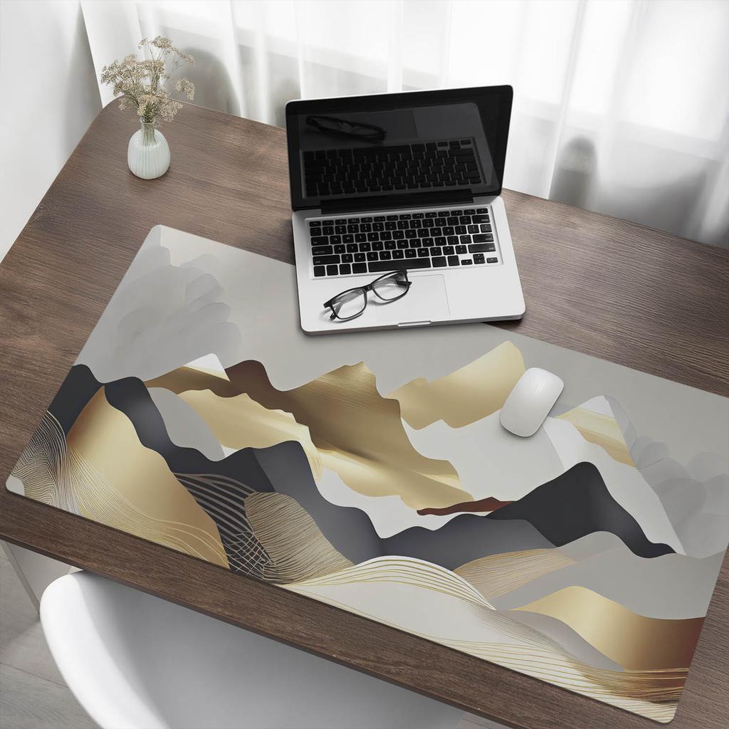 Durable Anti-Slip Desk Mat Mountain Abstraction 120x60 Cm
