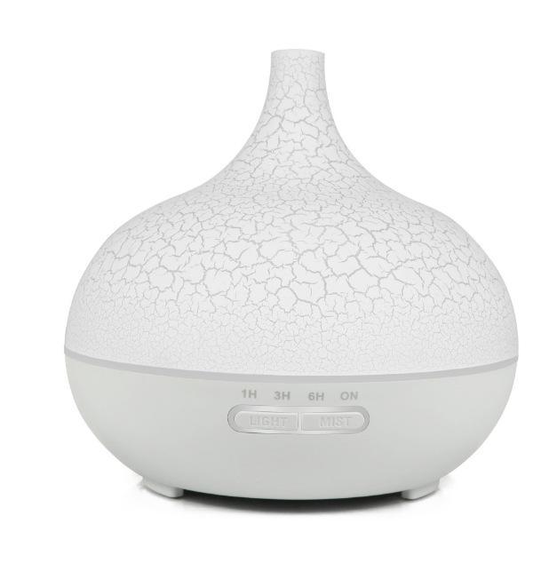 

Ультразвуковой аромадиффузор и увлажнитель воздуха Wood Grain объемом 550 мл с цветной светодиодной лампой Australian regulations белый