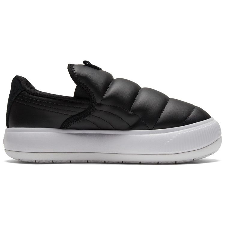 Puma Suede Mayu Slip-On Casual Low-Top Sneakers Women Sneakers Black White 383827-01