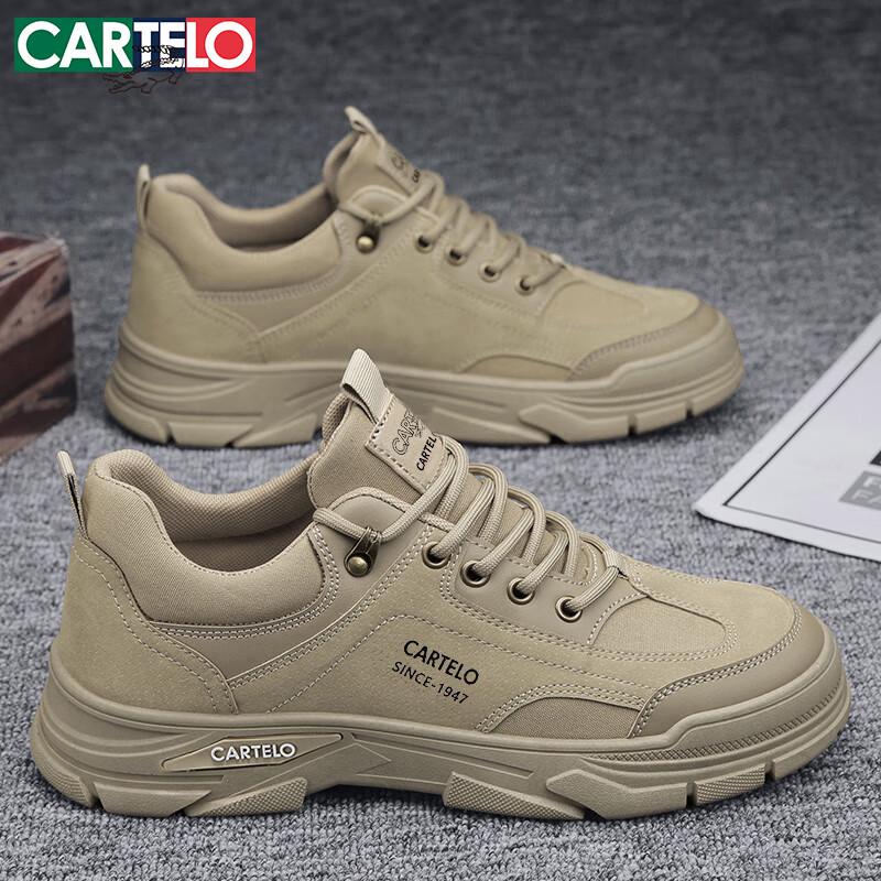 CARTELO Men s Retro Casual Work Shoes 42