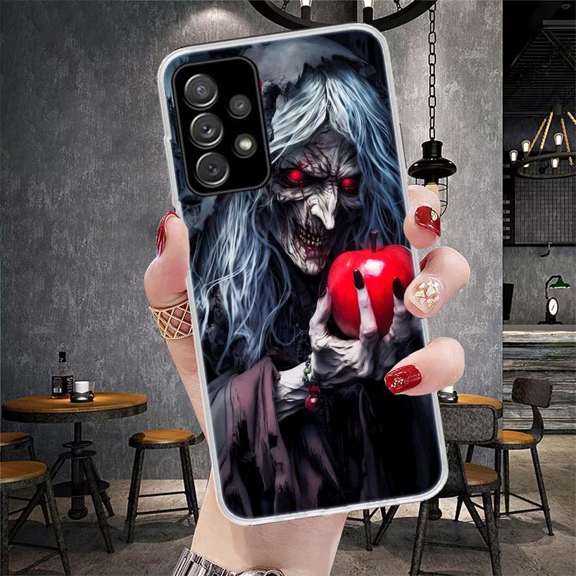 Halloween Moon Witch Horror Soft Phone Case For Samsung Galaxy S22 S23 S24 S25 Edge S26 Ultra S20 FE S21 Plus + Fundas Coque Gal
