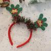 Dress Up Elk Hair Band Christmas Decoration Antlers Headband Female Hair Hoop Christmas Headband