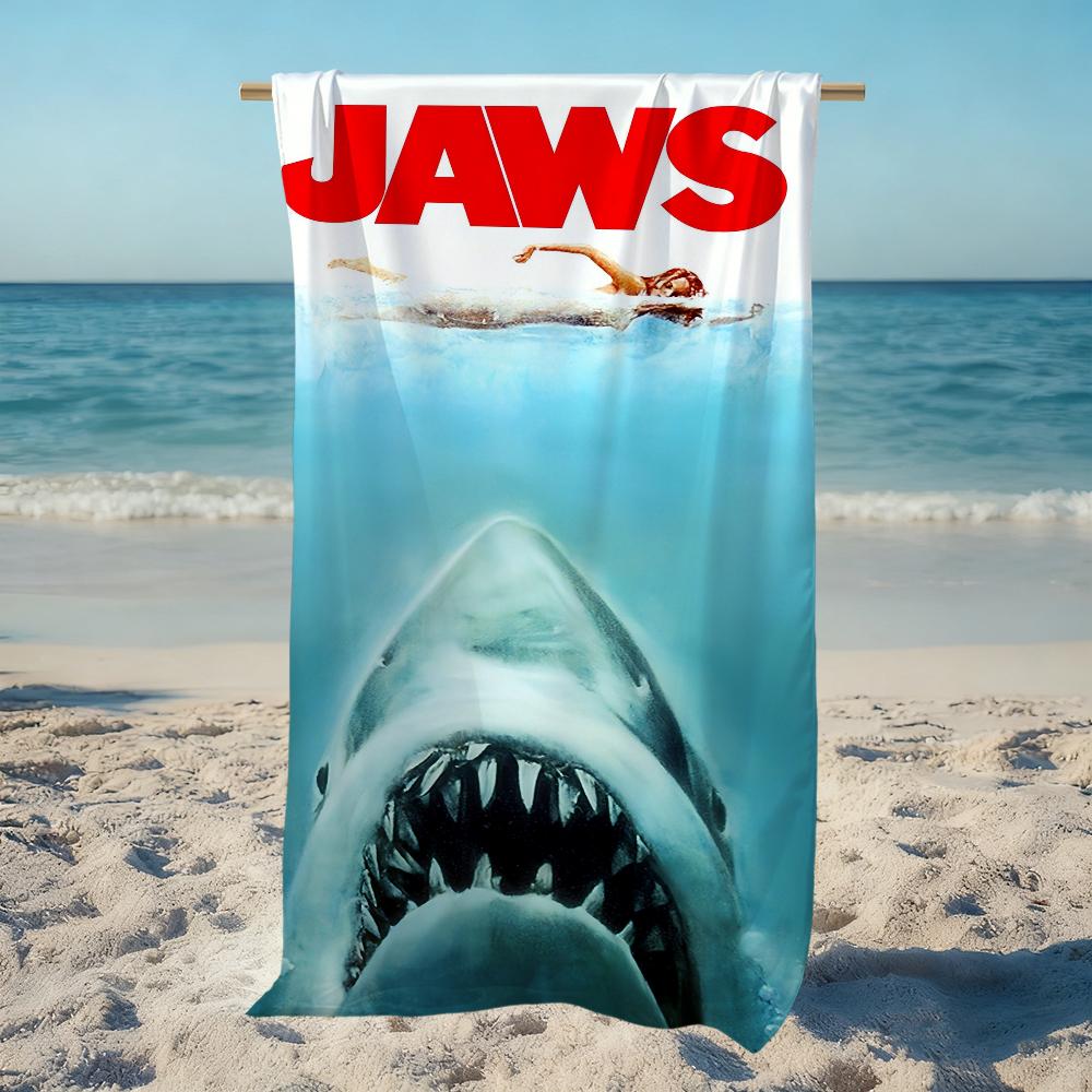 Classic Movie J-jaws Towel Beach Quick Dry Soft Pool Towels Gift for Travel Gym Shower Camping sports