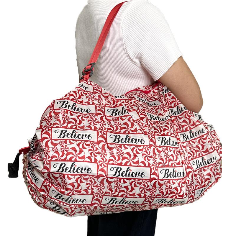 Portable Foldable Supermarket Shopping Bag Large Capacity Bag Waterproof Cloth Bag Grocery Bag Tote Large Eco Bags