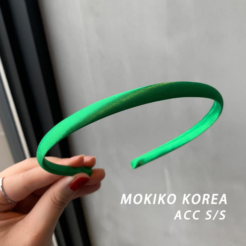 Koreańska Satynowa Opaska w Kolorze Cukierkowym - Świeży Żelkowy Odcień Akcesorium do Włosów