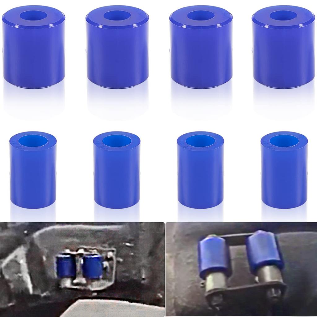 8 Pack Hood Roller Bushings For Peterbilt 357, 375, 379, Reference Part 13-04391, 13-03593, 377 With J Style Hinges, Polyurethane Hood Roller Bushing