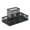 Multifuncional Desk Metal Mesh Pen Holder Organizer Office School Stationery Storage Box Pencil Case Stand Desktop Accessories