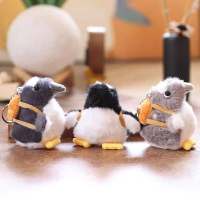Kawaii Kleiner Pinguin Plüsch Schlüsselanhänger Niedliche Cartoon Stoffpuppe Schlüsselanhänger Tasche Anhänger Rucksack Hängende Dekoration Geburtstagsgeschenke